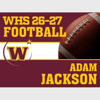 windsor high school football yard sign