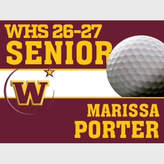 windsor high school golf yard sign
