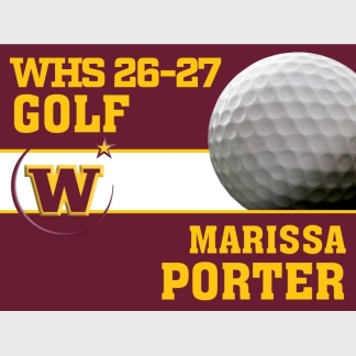 windsor high school golf yard sign
