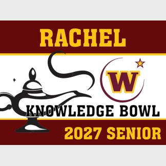 windsor high school knowledge bowl yard sign