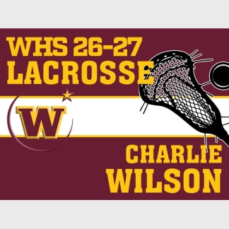 windsor high school lacrosse yard sign