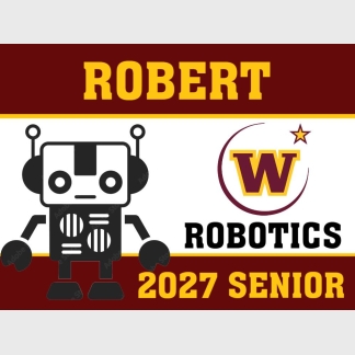 windsor high school robotics yard sign