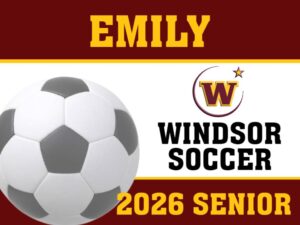 Windsor High School Senior Soccer yard sign