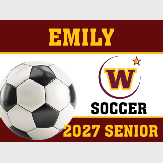 windsor high school soccer yard sign