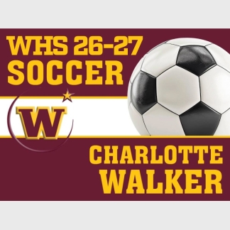 windsor high school soccer yard sign