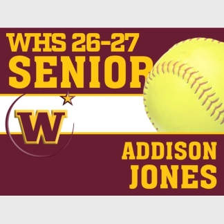 windsor high school softball yard sign