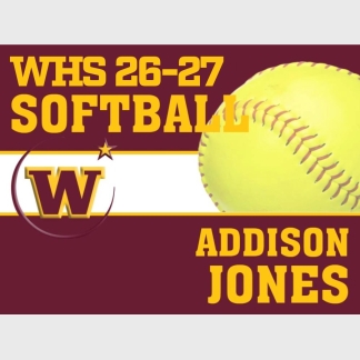 windsor high school softball yard sign