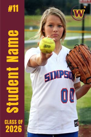 Windsor High School Senior Softball banner