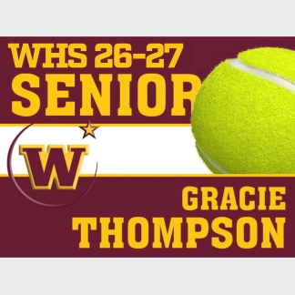 windsor high school tennis yard sign