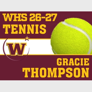 windsor high school tennis yard sign