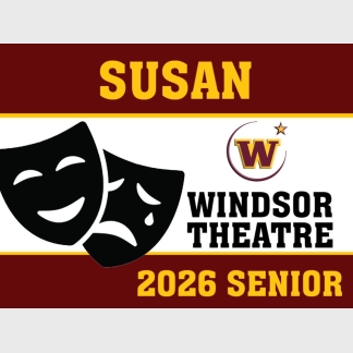 Windsor High School theatre yard sign