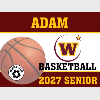 windsor high school unified basketball yard sign
