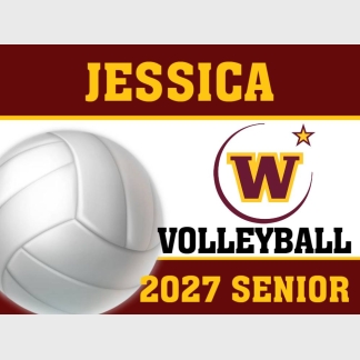 windsor high school volleyball yard sign