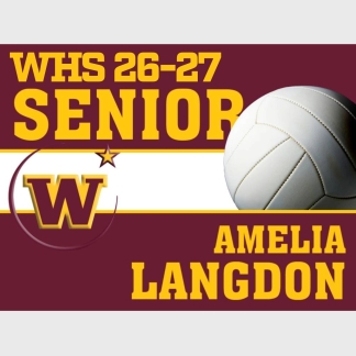 windsor high school volleyball yard sign