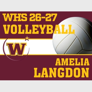 windsor high school volleyball yard sign