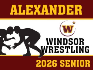Windsor High School Senior Wrestling yard sign