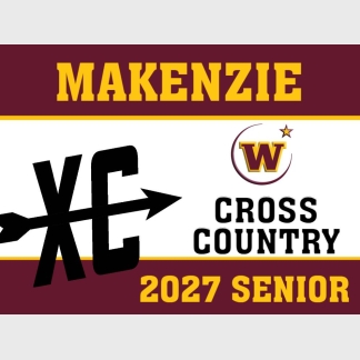 windsor high school cross Country yard sign