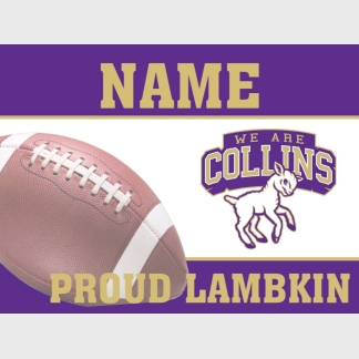 Fort Collins High School Football yard sign