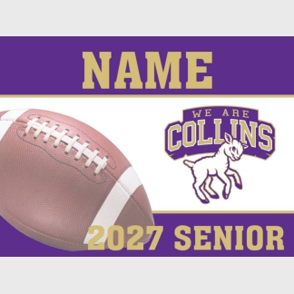 Fort Collins High School Football Senior yard sign