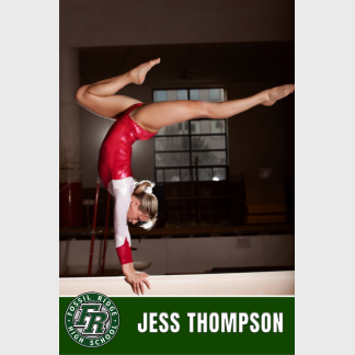 Fossil Ridge High School gymnastics poster
