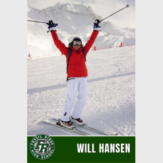 Fossil Ridge High School nordic ski poster