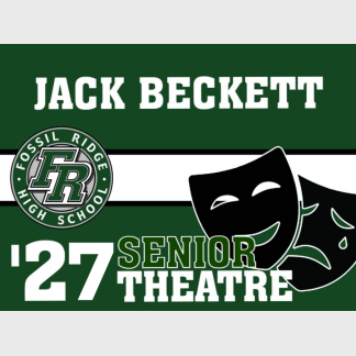 Fossil Ridge High School theatre yard sign
