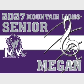 Mountain View High School Band yard sign