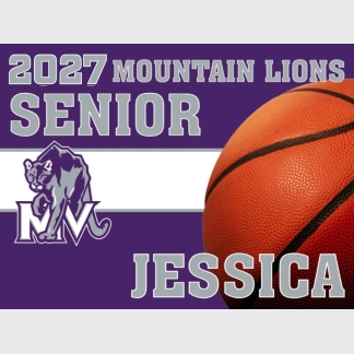 Mountain View High School Basketball yard sign