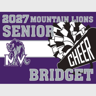 Mountain View High School Cheer yard sign