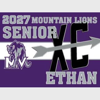Mountain View High School Cross Country yard sign