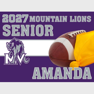 Mountain View High School Unified Flag Football yard sign