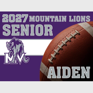 Mountain View High School Football yard sign
