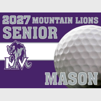 Mountain View High School Golf yard sign
