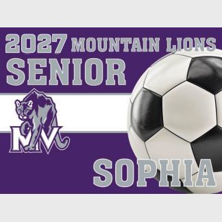Mountain View High School Soccer yard sign
