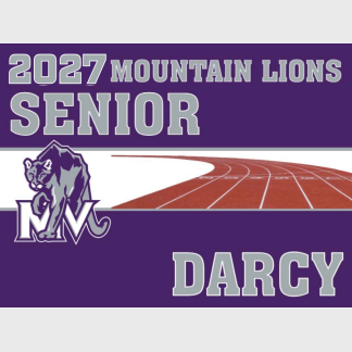 Mountain View High School Track yard sign
