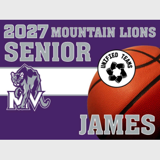 Mountain View High School Unified Basketball yard sign