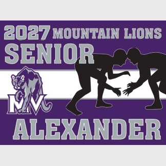 Mountain View High School Wrestling yard sign