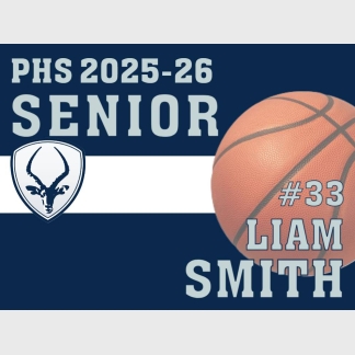 Poudre High School basketball yard sign