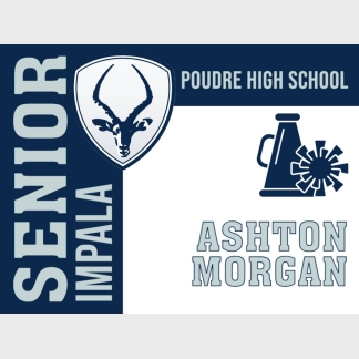Poudre High School cheer yard sign