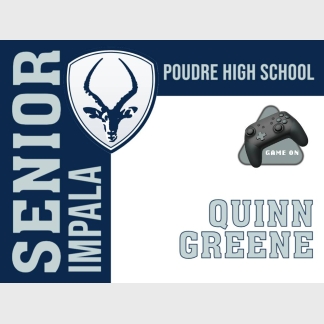 Poudre High School esports yard sign