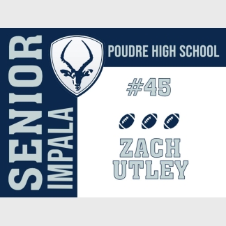 Poudre High School football yard sign