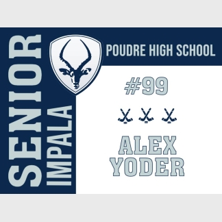 Poudre High School ice hockey yard sign