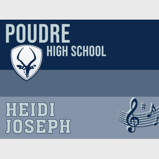 Poudre High School orchestra yard sign
