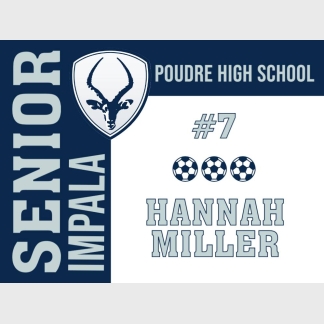 Poudre High School soccer yard sign