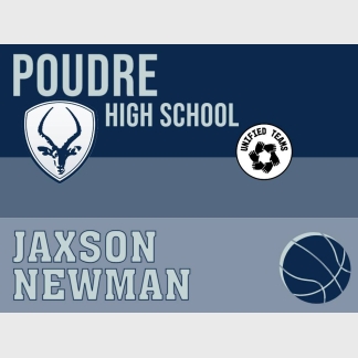 Poudre High School unified basketball yard sign