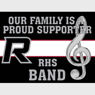 Roosevelt High School Band yard sign