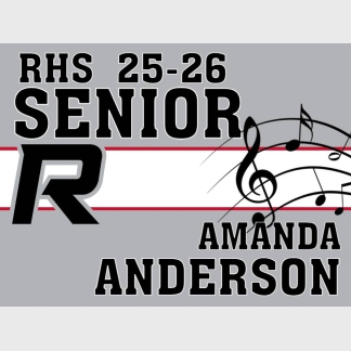 Roosevelt High School Band yard sign