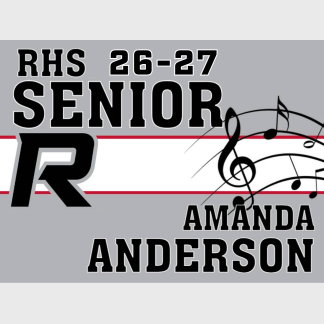 Roosevelt High School band yard signs