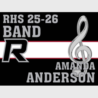 Roosevelt High School Band yard sign