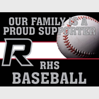 Roosevelt High School baseball yard sign